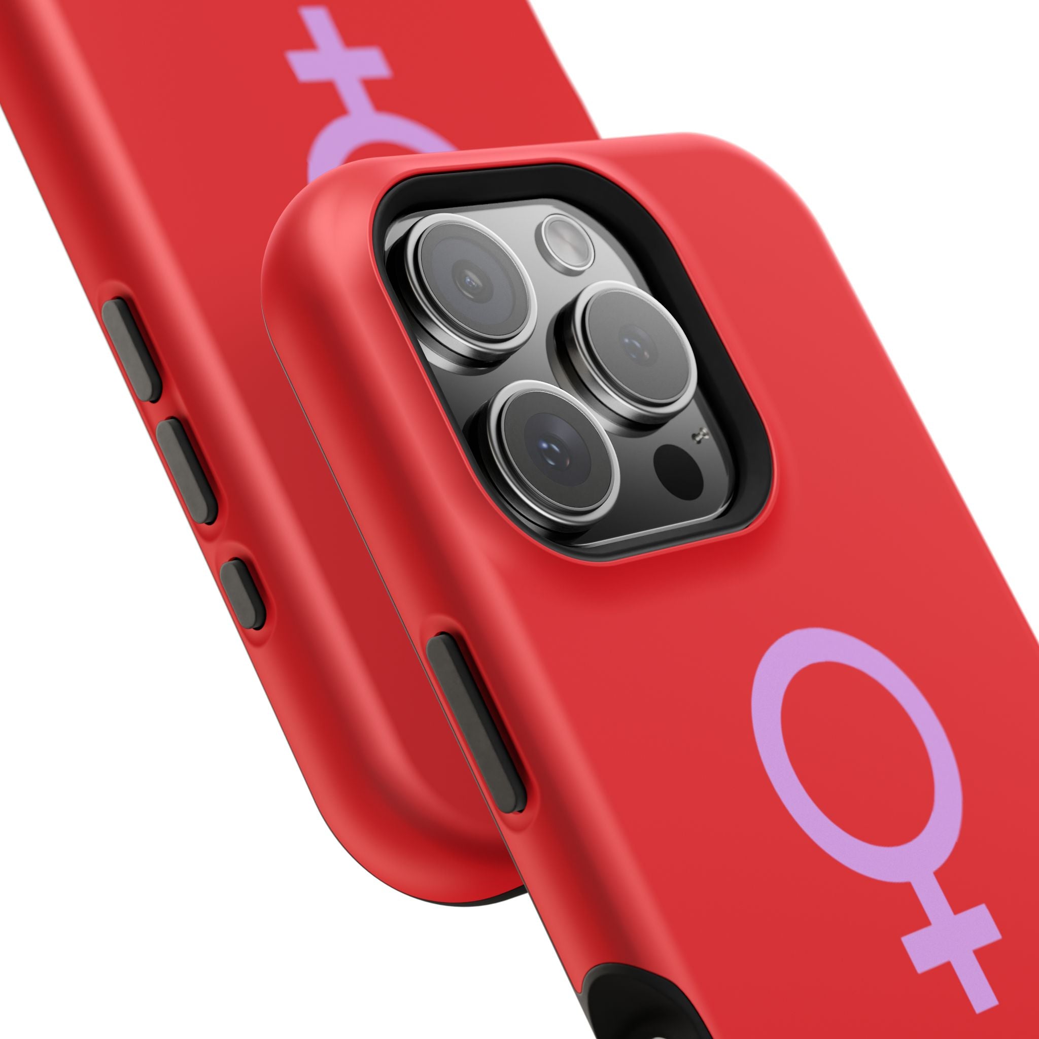 Venus Female Symbol phone case | Impact-Resistant Case, Red