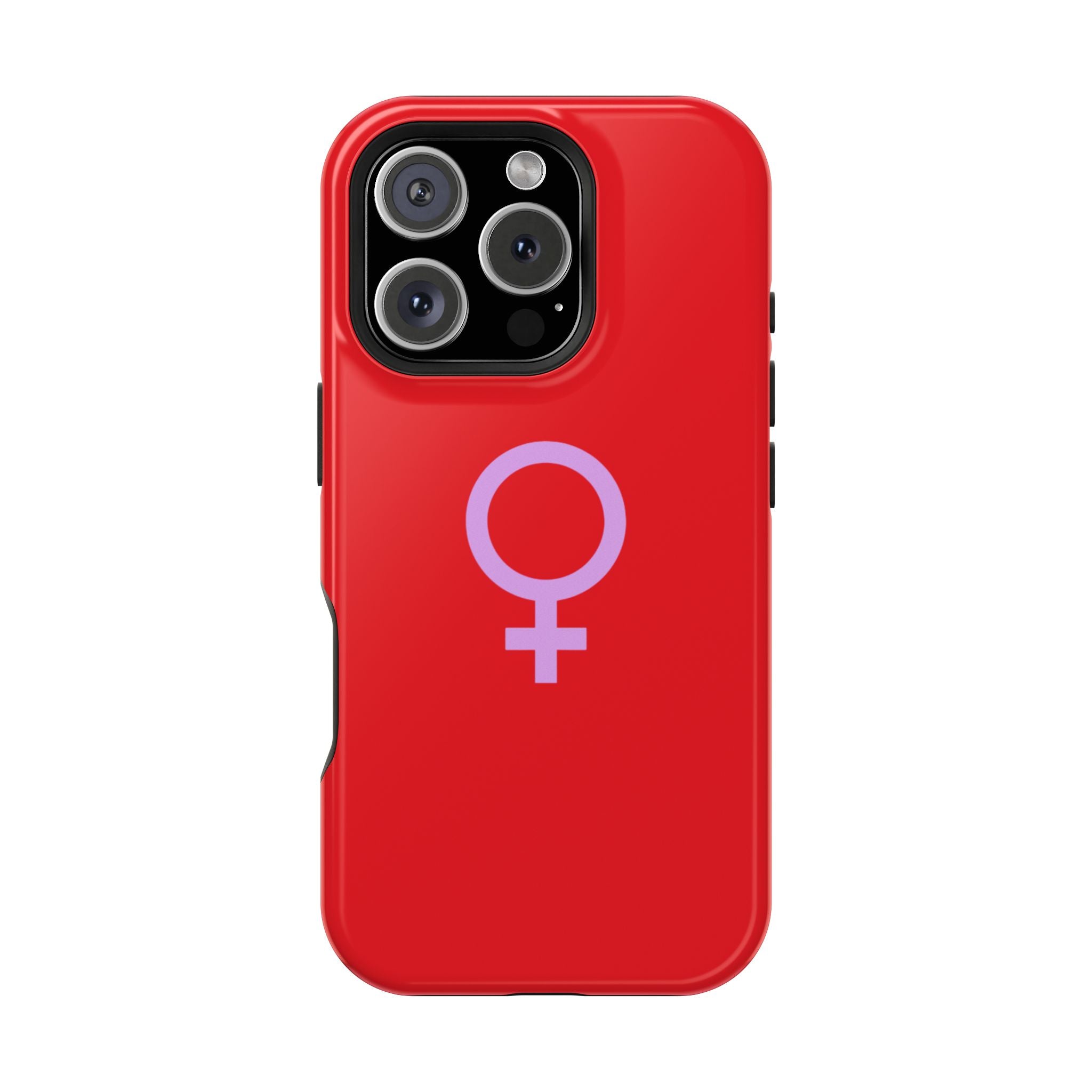Venus Female Symbol phone case | Impact-Resistant Case, Red