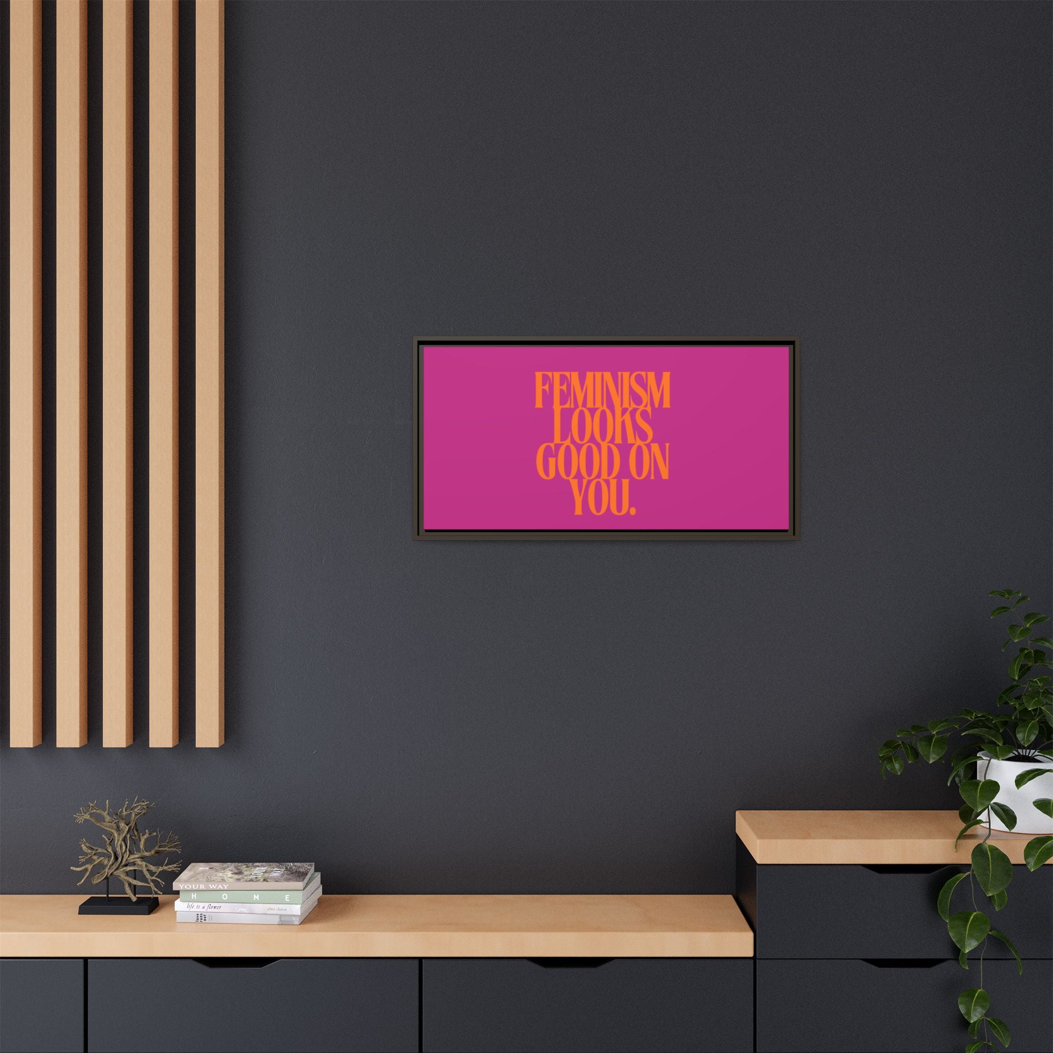 Matte Canvas, Framed (Multi-color)