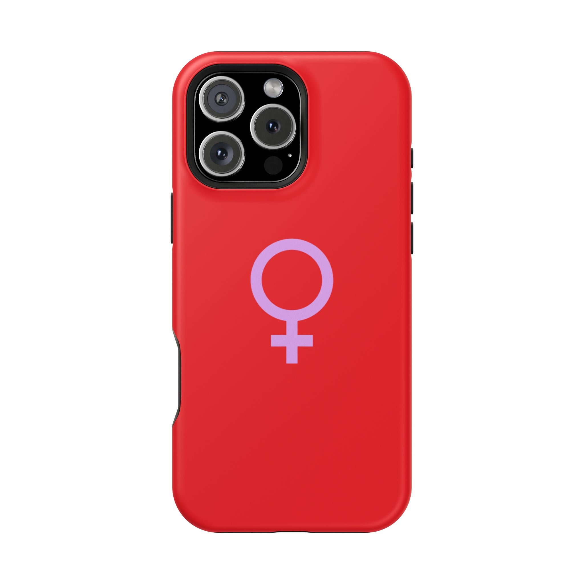 Venus Female Symbol phone case | Impact-Resistant Case, Red