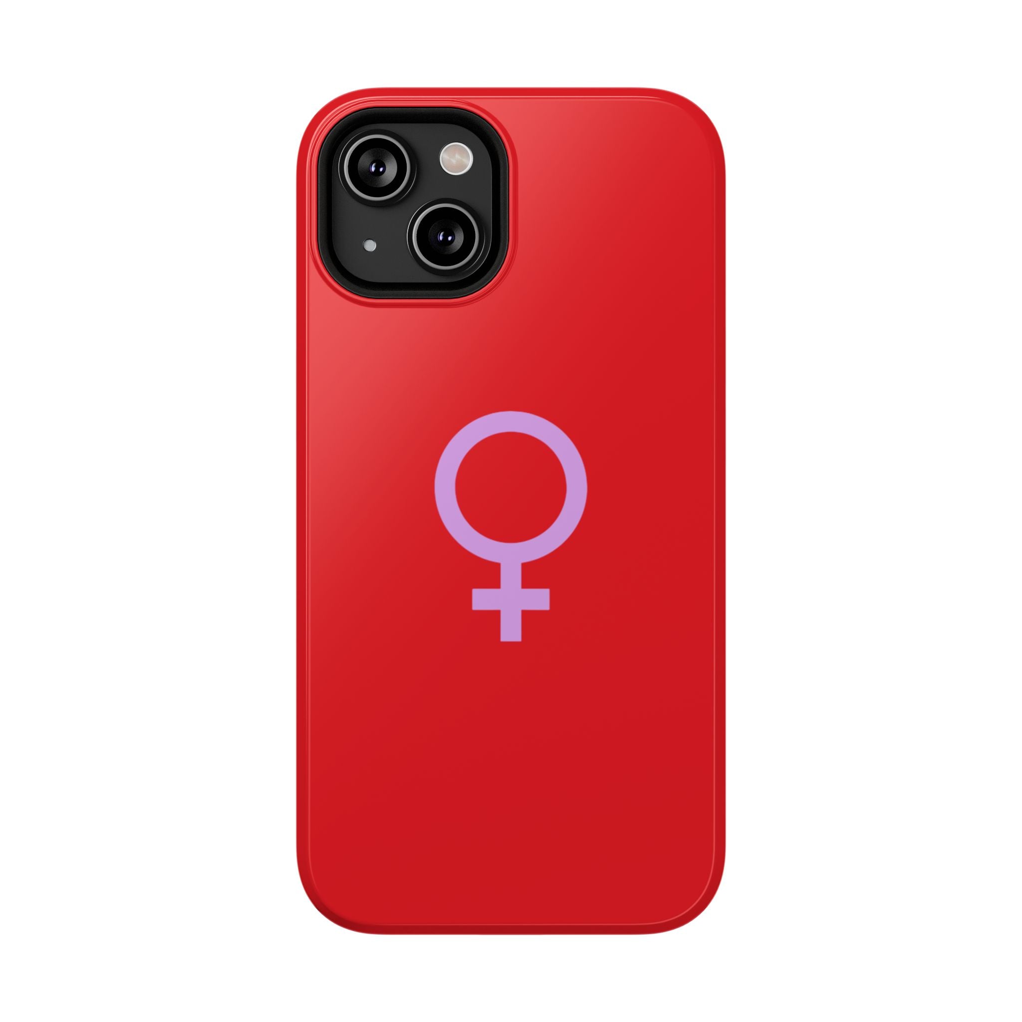 Venus Female Symbol phone case | Impact-Resistant Case, Red