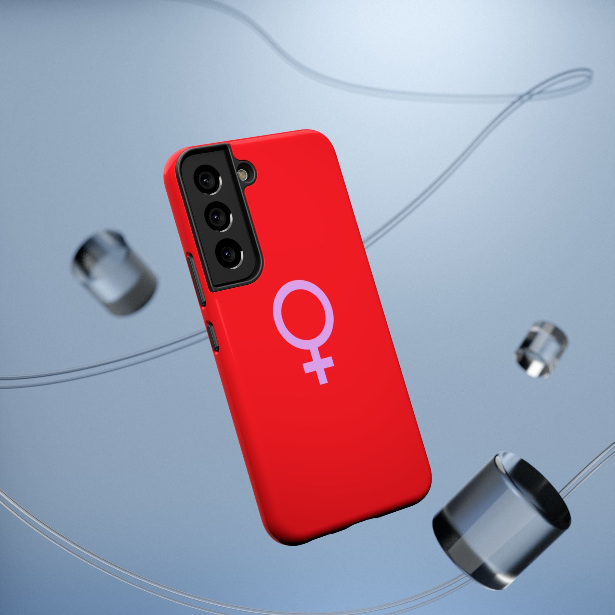 Venus Female Symbol phone case | Impact-Resistant Case, Red