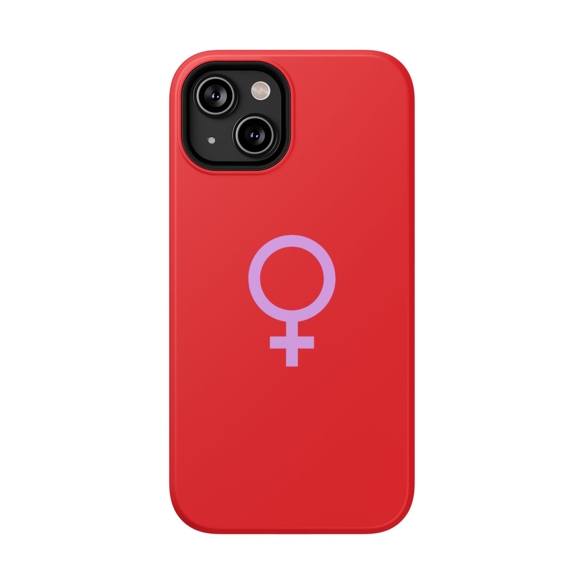Venus Female Symbol phone case | Impact-Resistant Case, Red