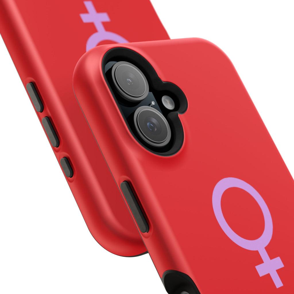 Venus Female Symbol phone case | Impact-Resistant Case, Red