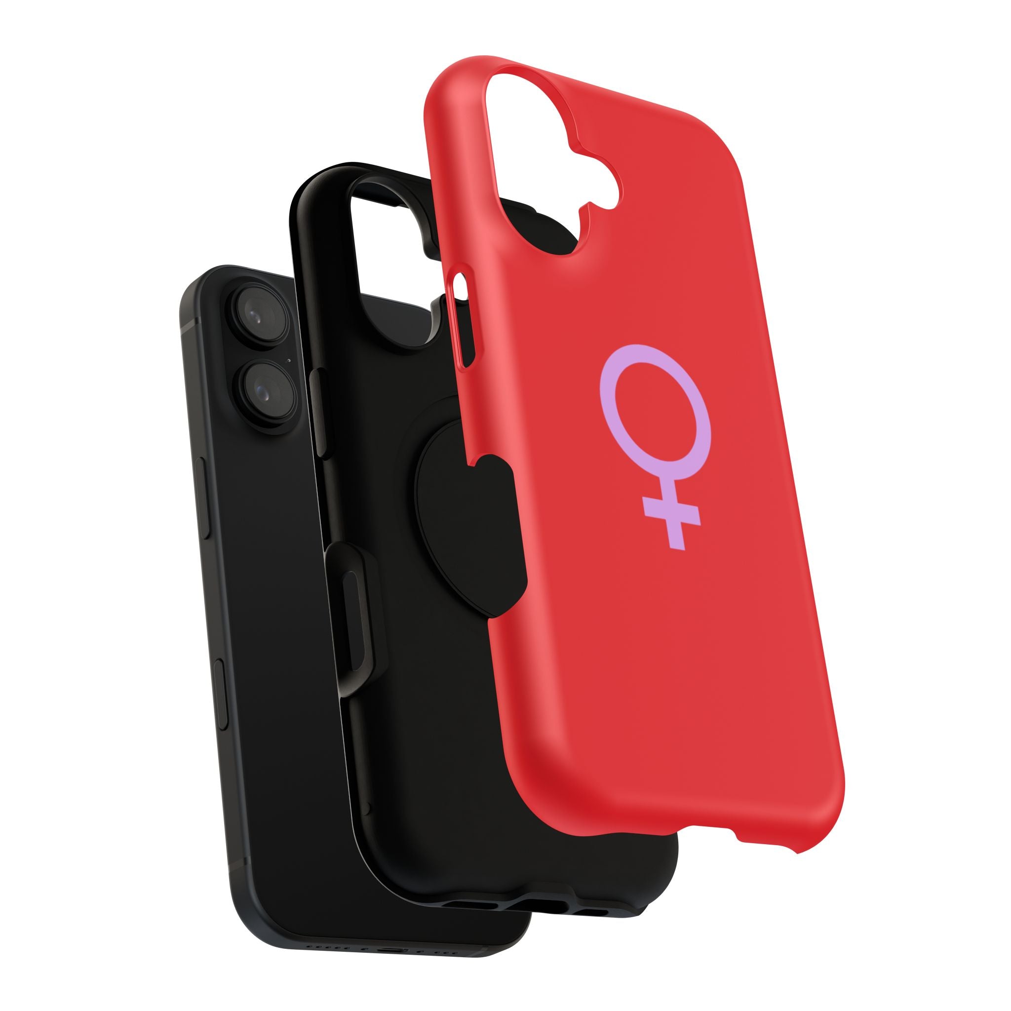Venus Female Symbol phone case | Impact-Resistant Case, Red