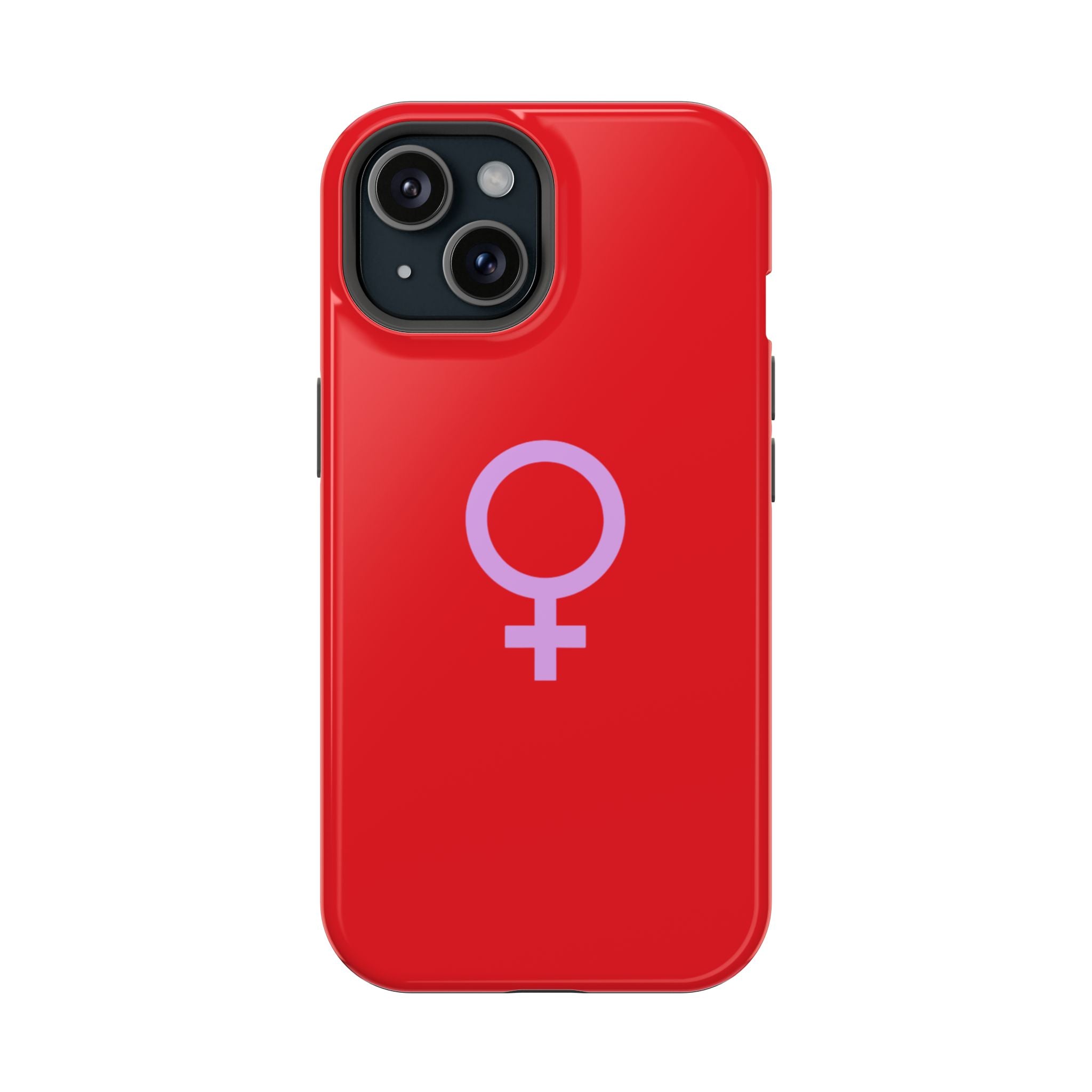 Venus Female Symbol phone case | Impact-Resistant Case, Red