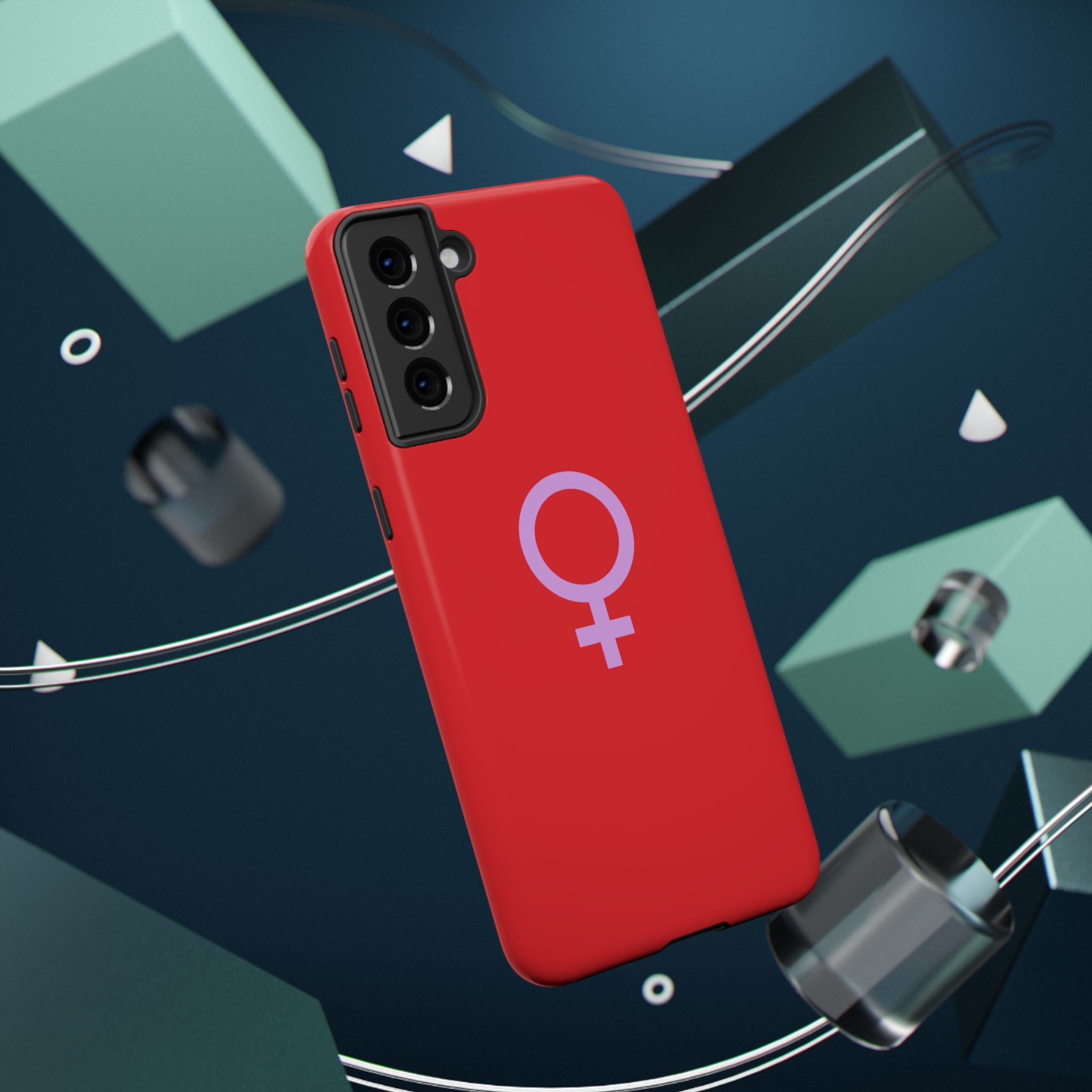 Venus Female Symbol phone case | Impact-Resistant Case, Red