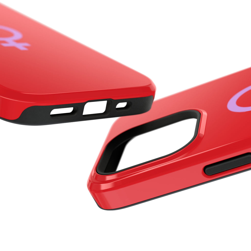 Venus Female Symbol phone case | Impact-Resistant Case, Red