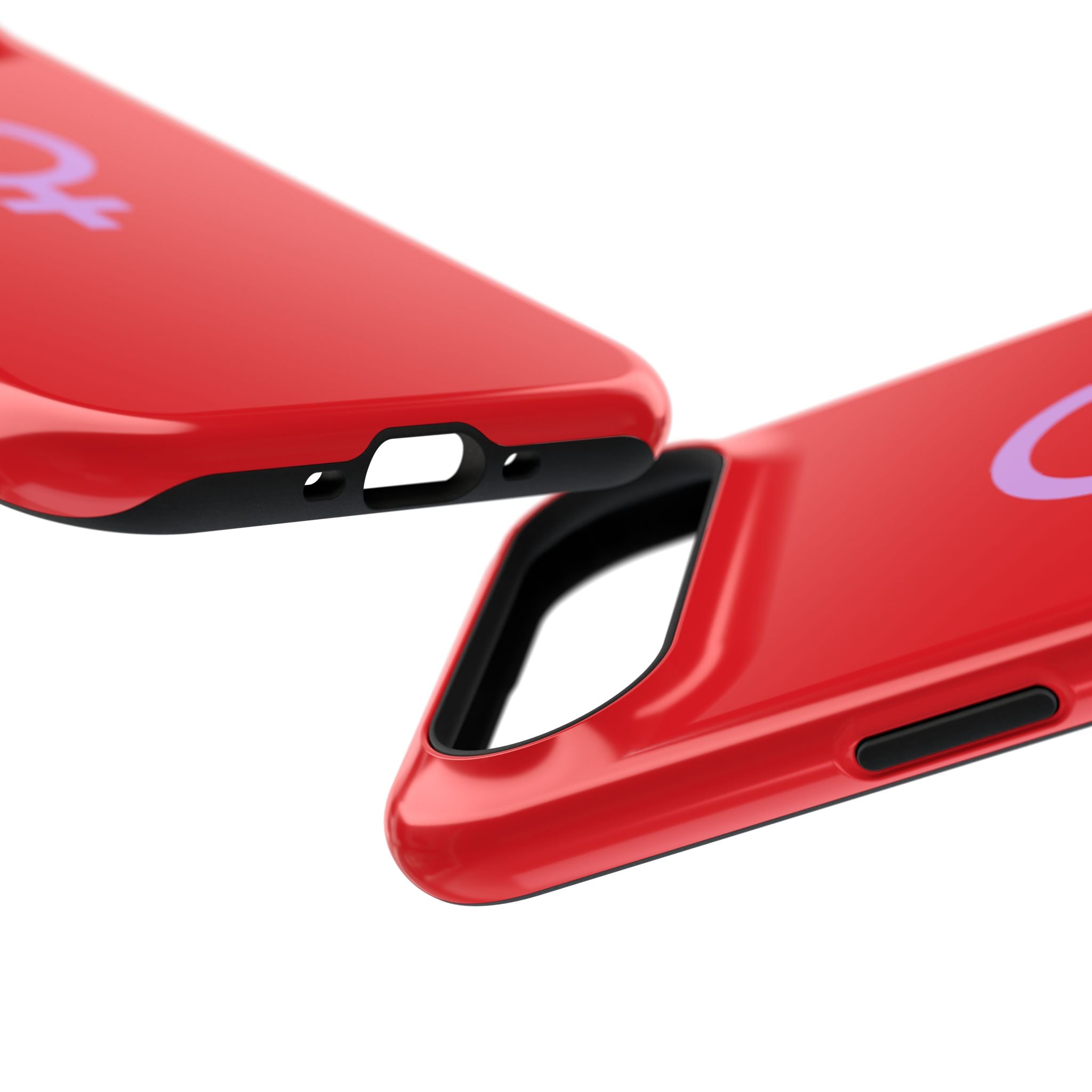 Venus Female Symbol phone case | Impact-Resistant Case, Red