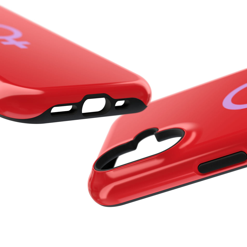 Venus Female Symbol phone case | Impact-Resistant Case, Red