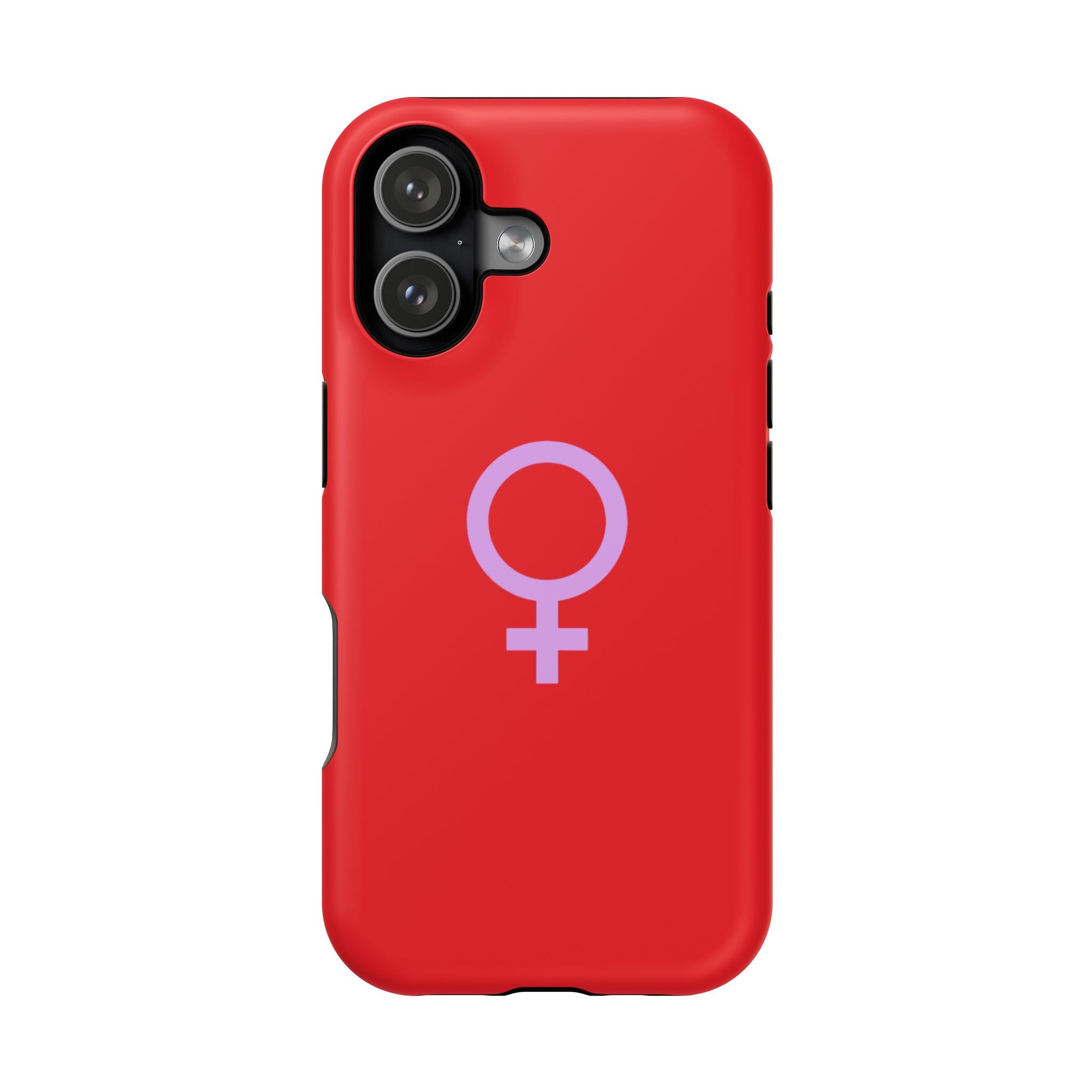Venus Female Symbol phone case | Impact-Resistant Case, Red