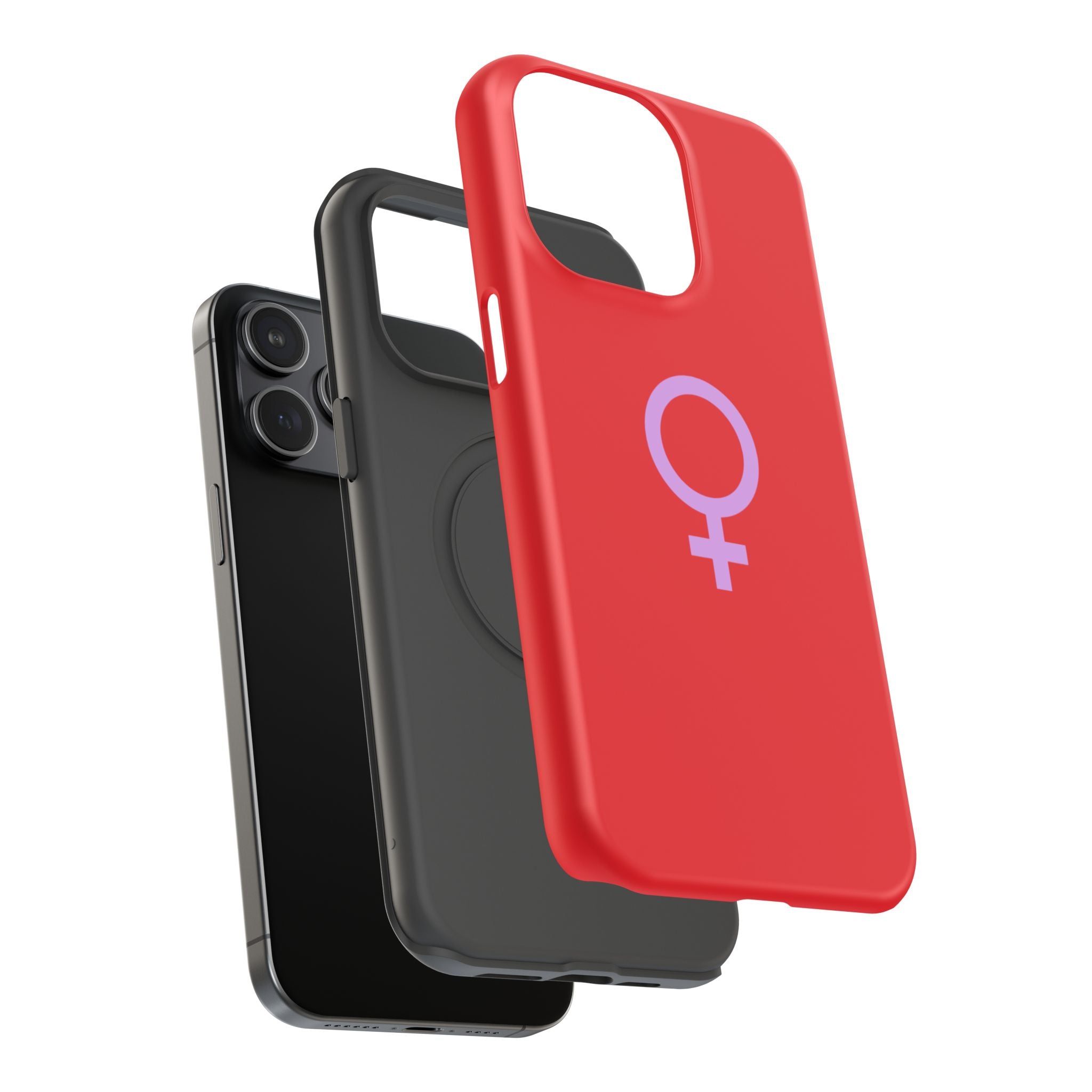 Venus Female Symbol phone case | Impact-Resistant Case, Red