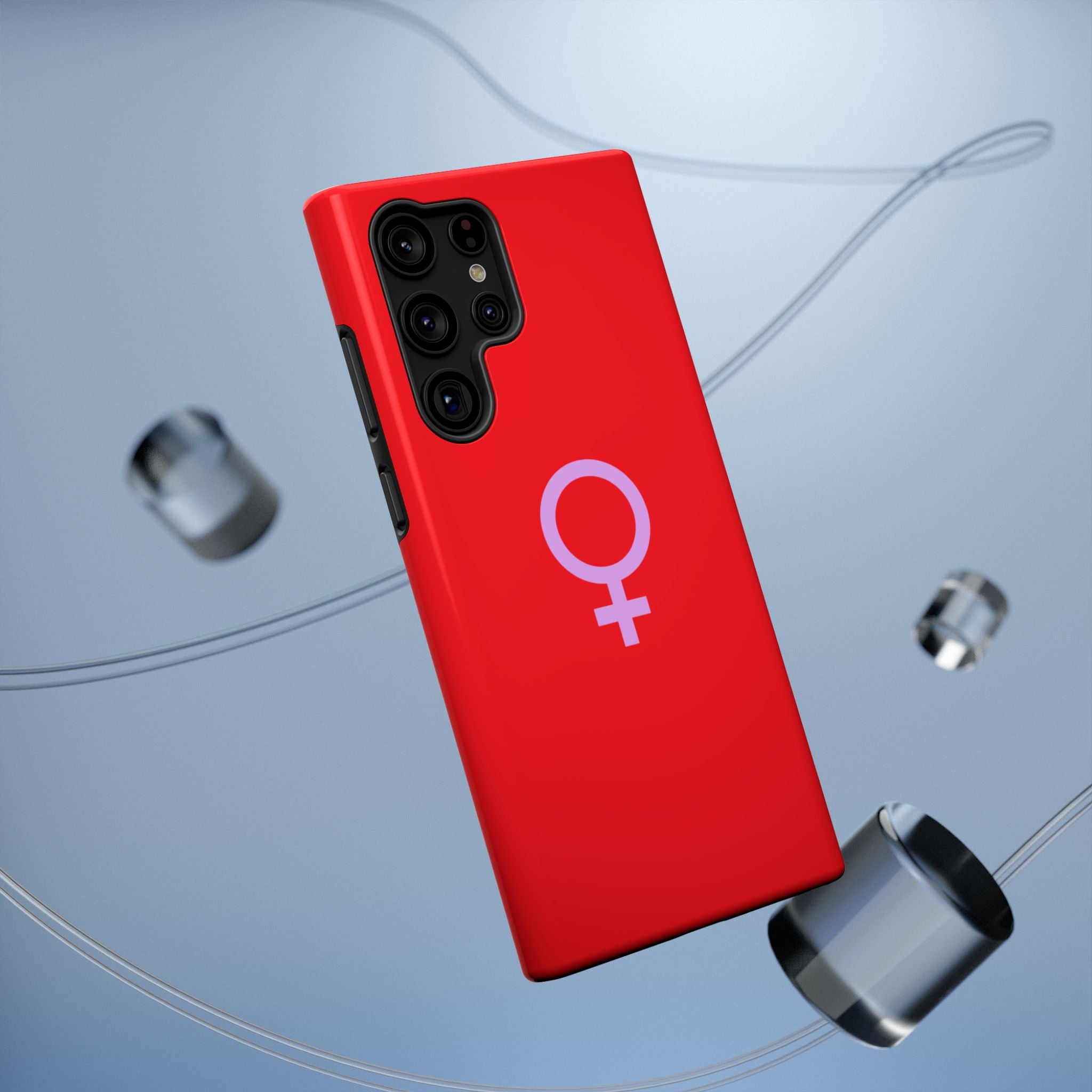 Venus Female Symbol phone case | Impact-Resistant Case, Red