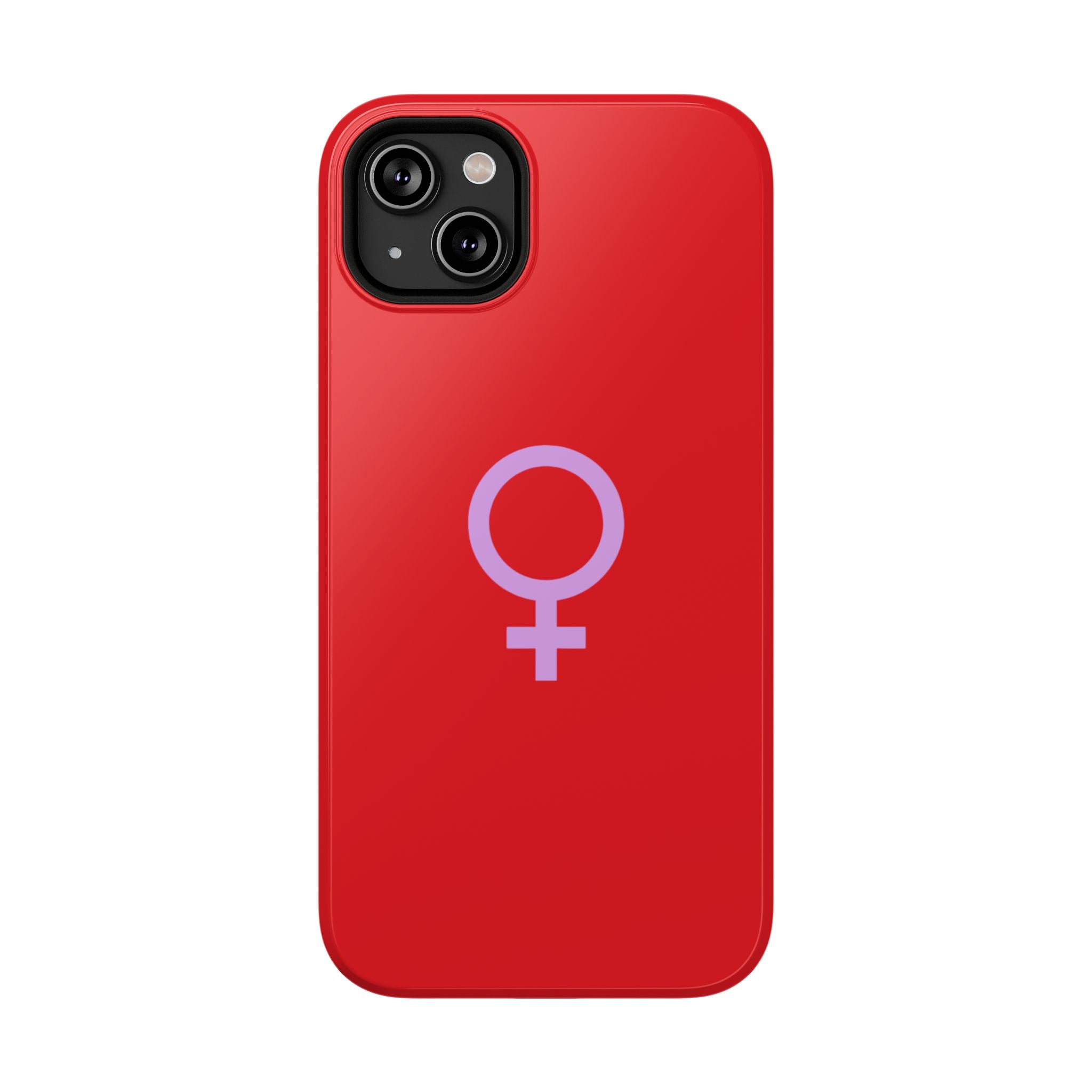 Venus Female Symbol phone case | Impact-Resistant Case, Red