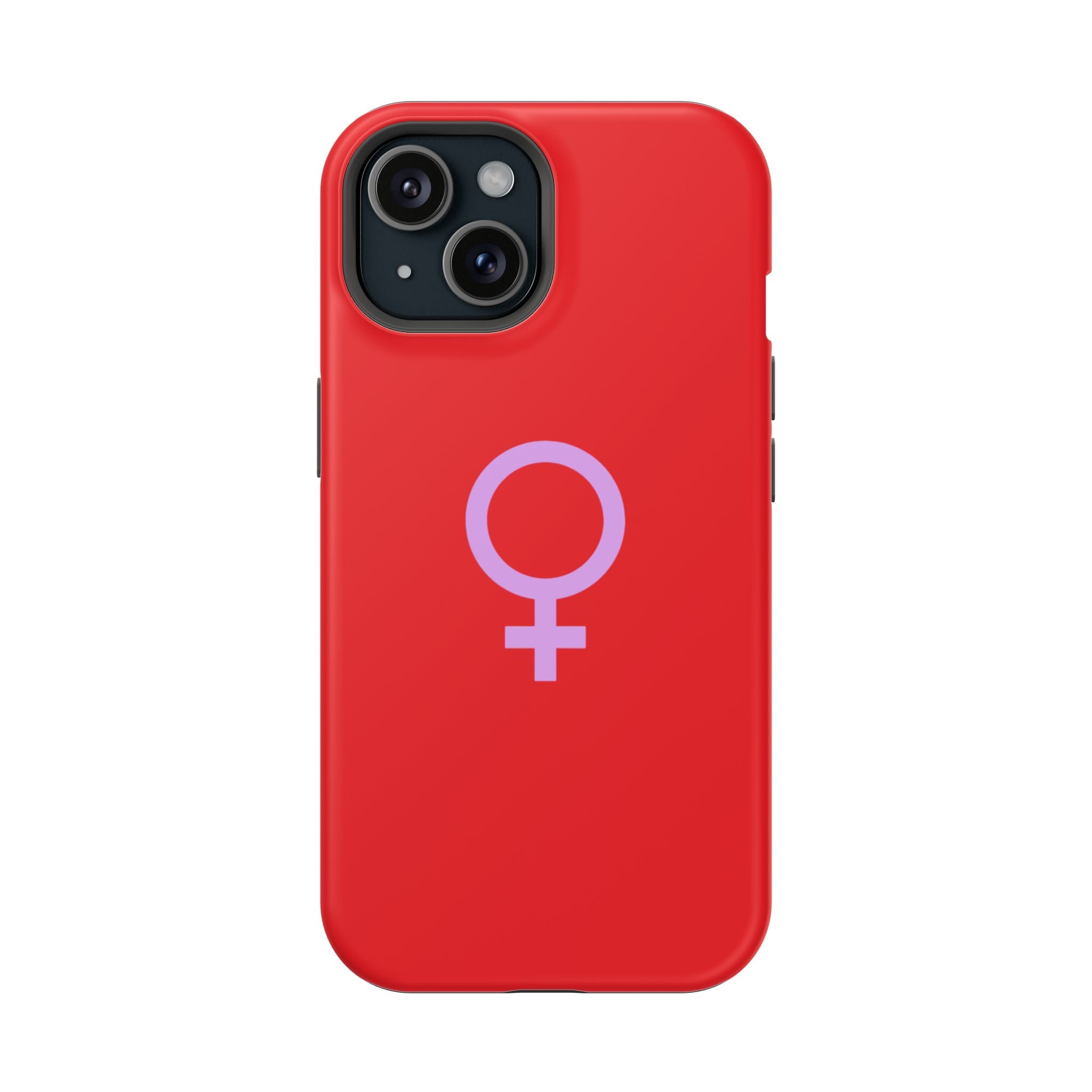 Venus Female Symbol phone case | Impact-Resistant Case, Red
