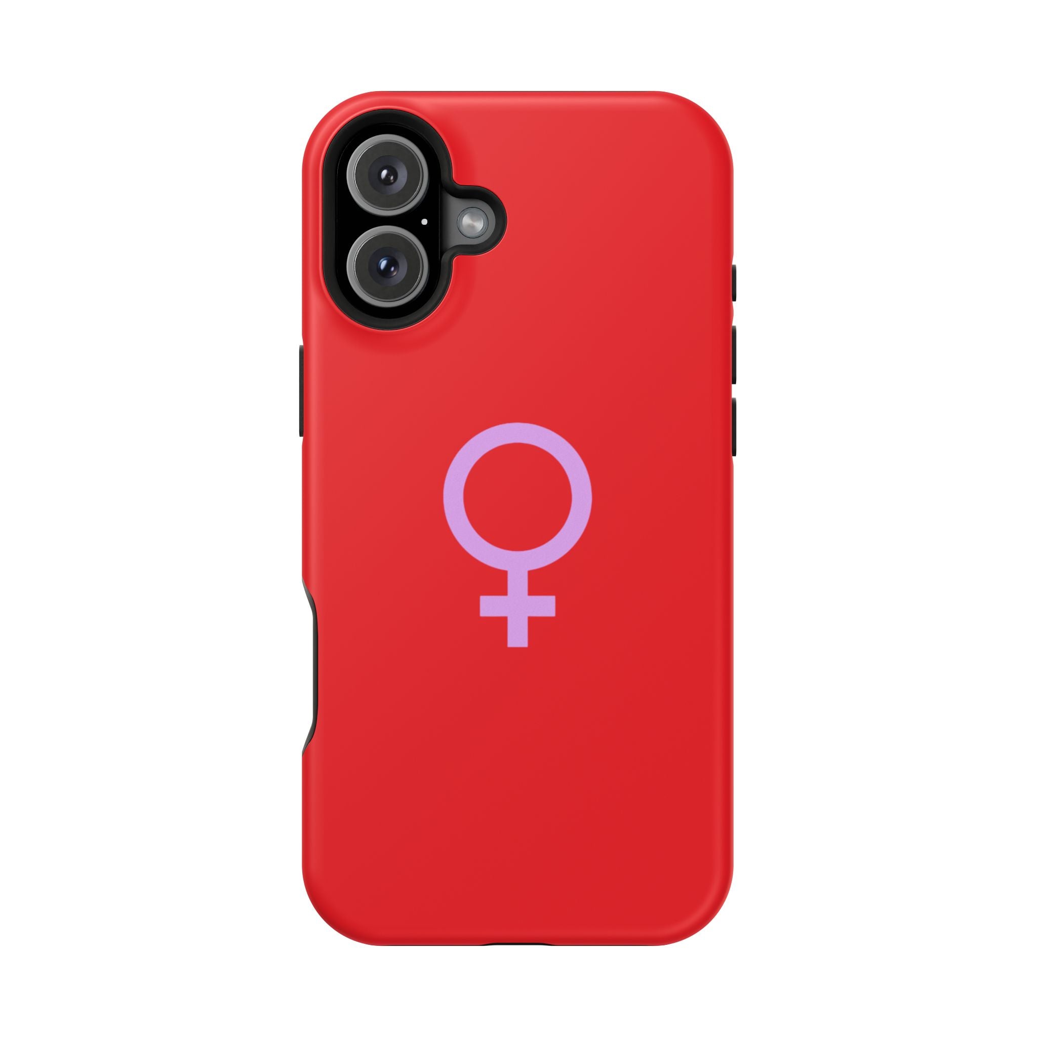 Venus Female Symbol phone case | Impact-Resistant Case, Red