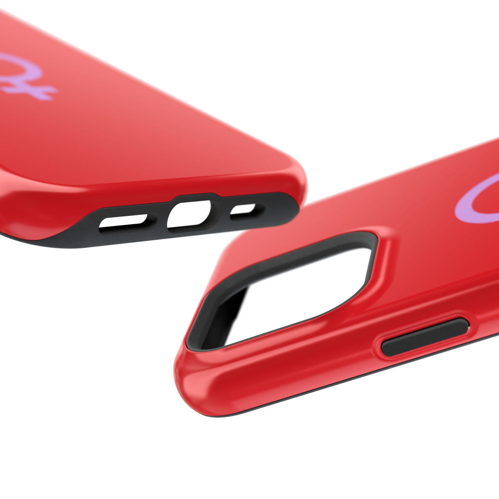 Venus Female Symbol phone case | Impact-Resistant Case, Red