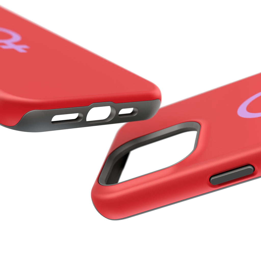 Venus Female Symbol phone case | Impact-Resistant Case, Red