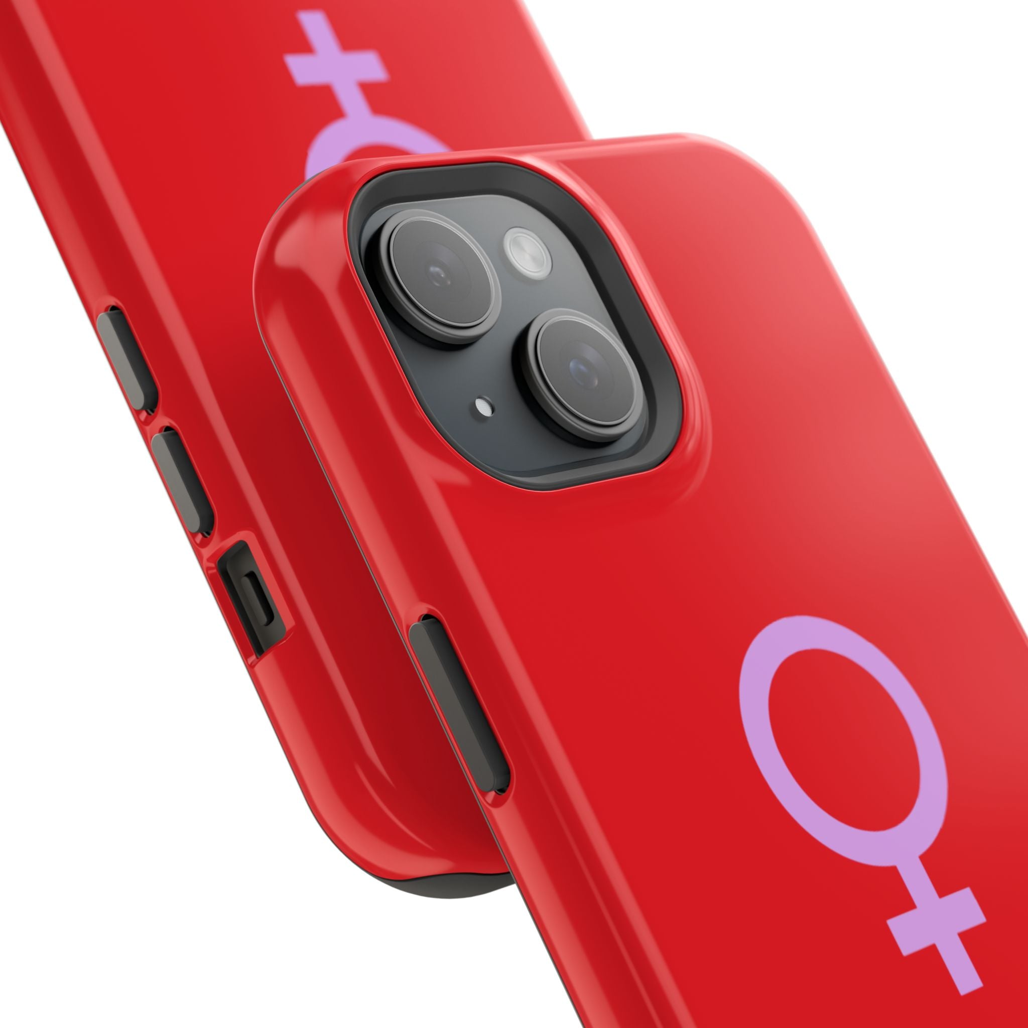 Venus Female Symbol phone case | Impact-Resistant Case, Red