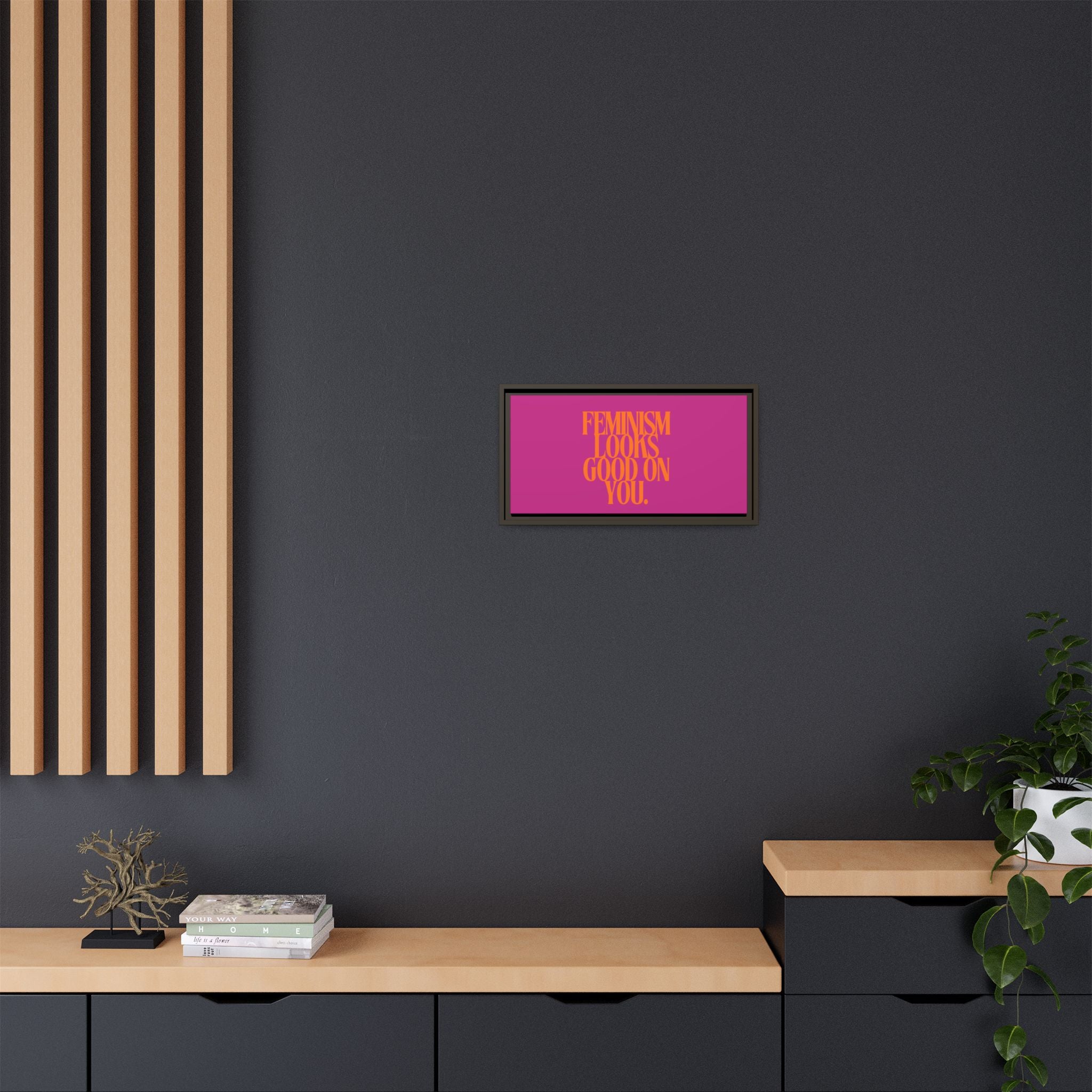Matte Canvas, Framed (Multi-color)