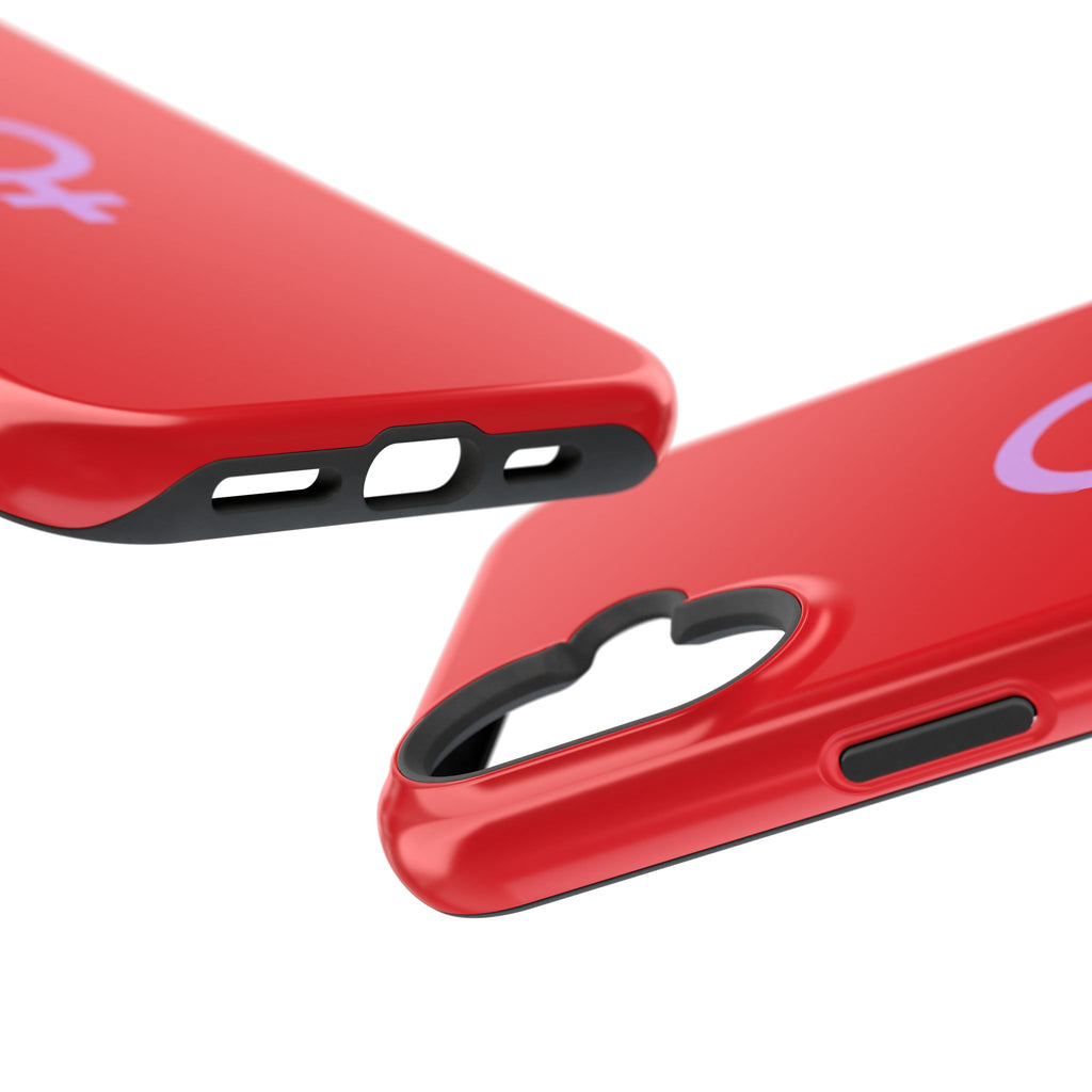 Venus Female Symbol phone case | Impact-Resistant Case, Red