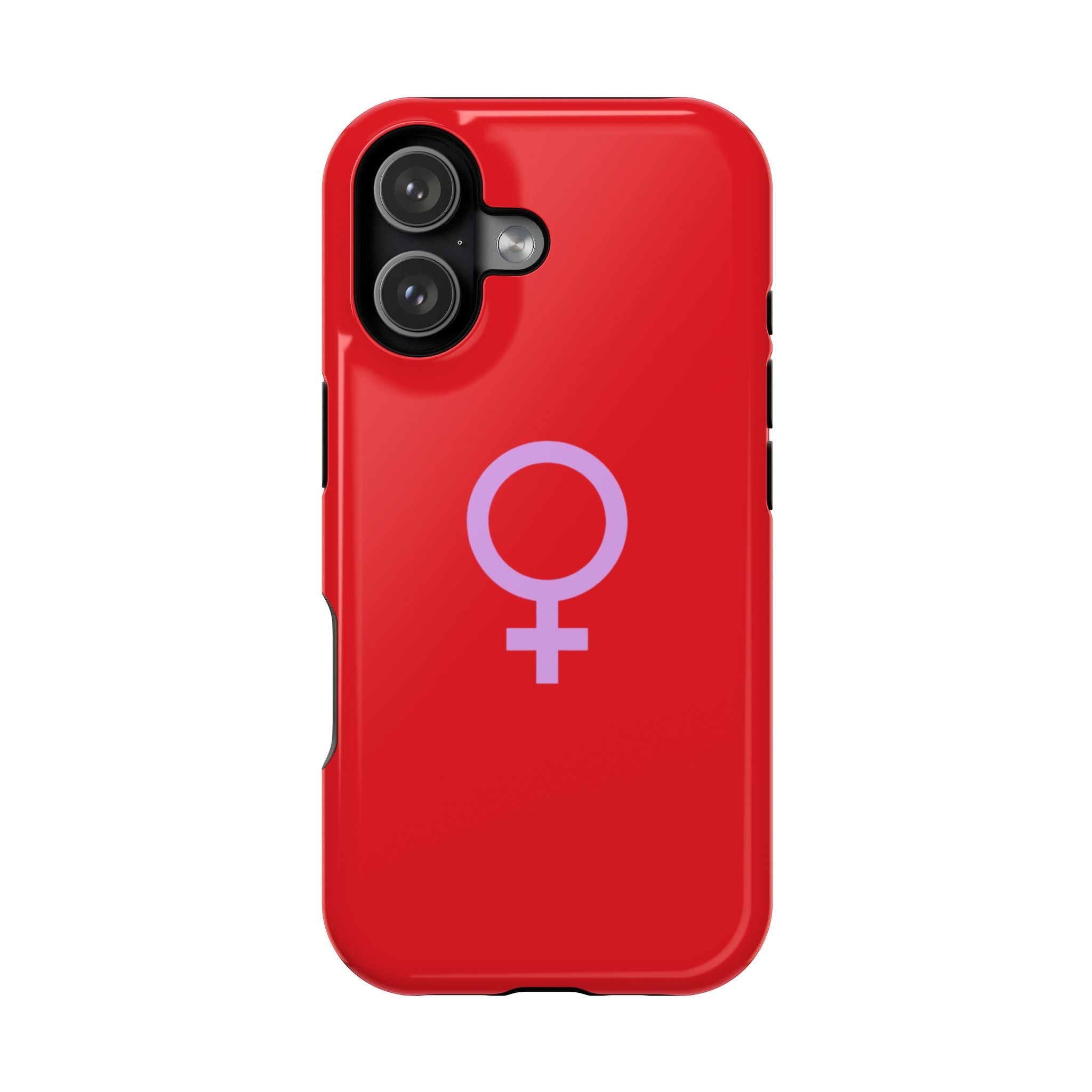 Venus Female Symbol phone case | Impact-Resistant Case, Red