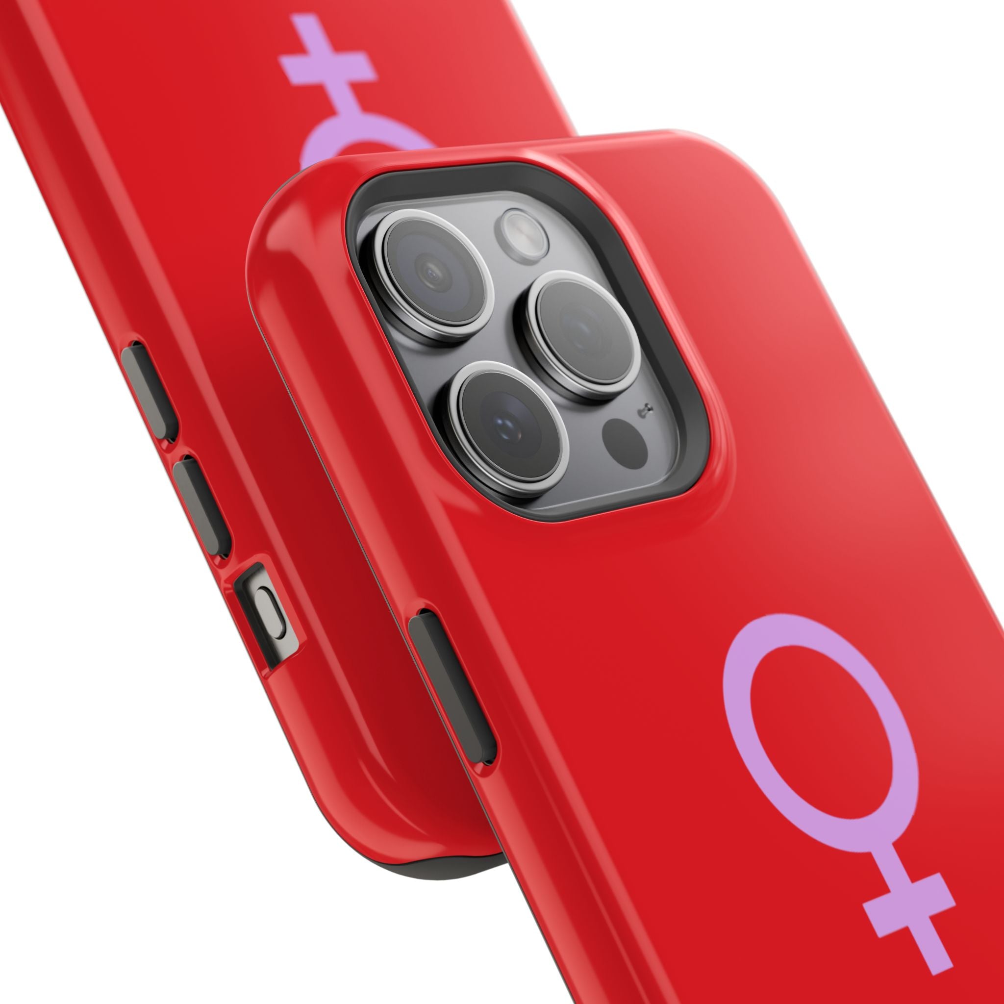 Venus Female Symbol phone case | Impact-Resistant Case, Red