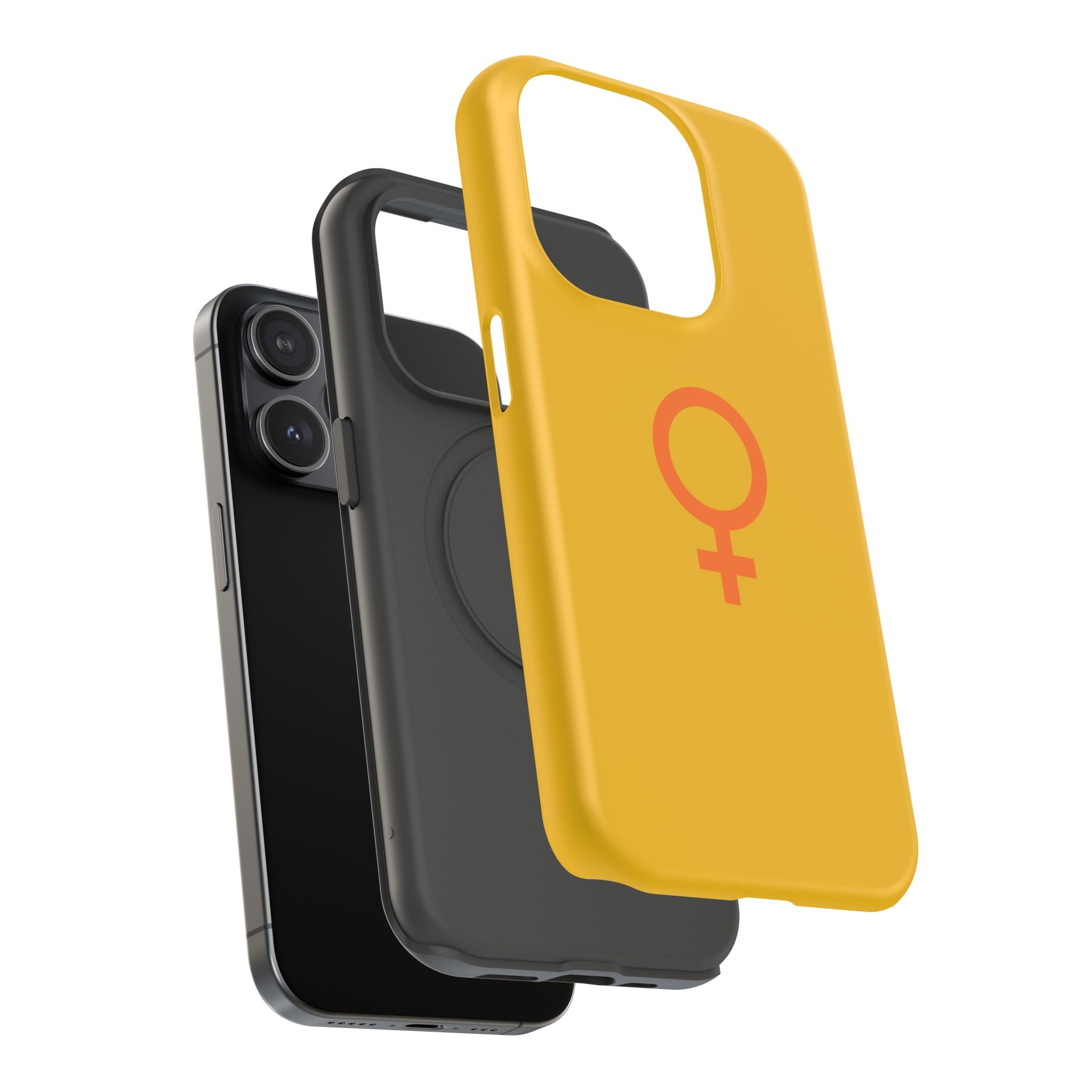 Venus Symbol Phone Case | Impact-Resistant Yellow Women’s Symbol