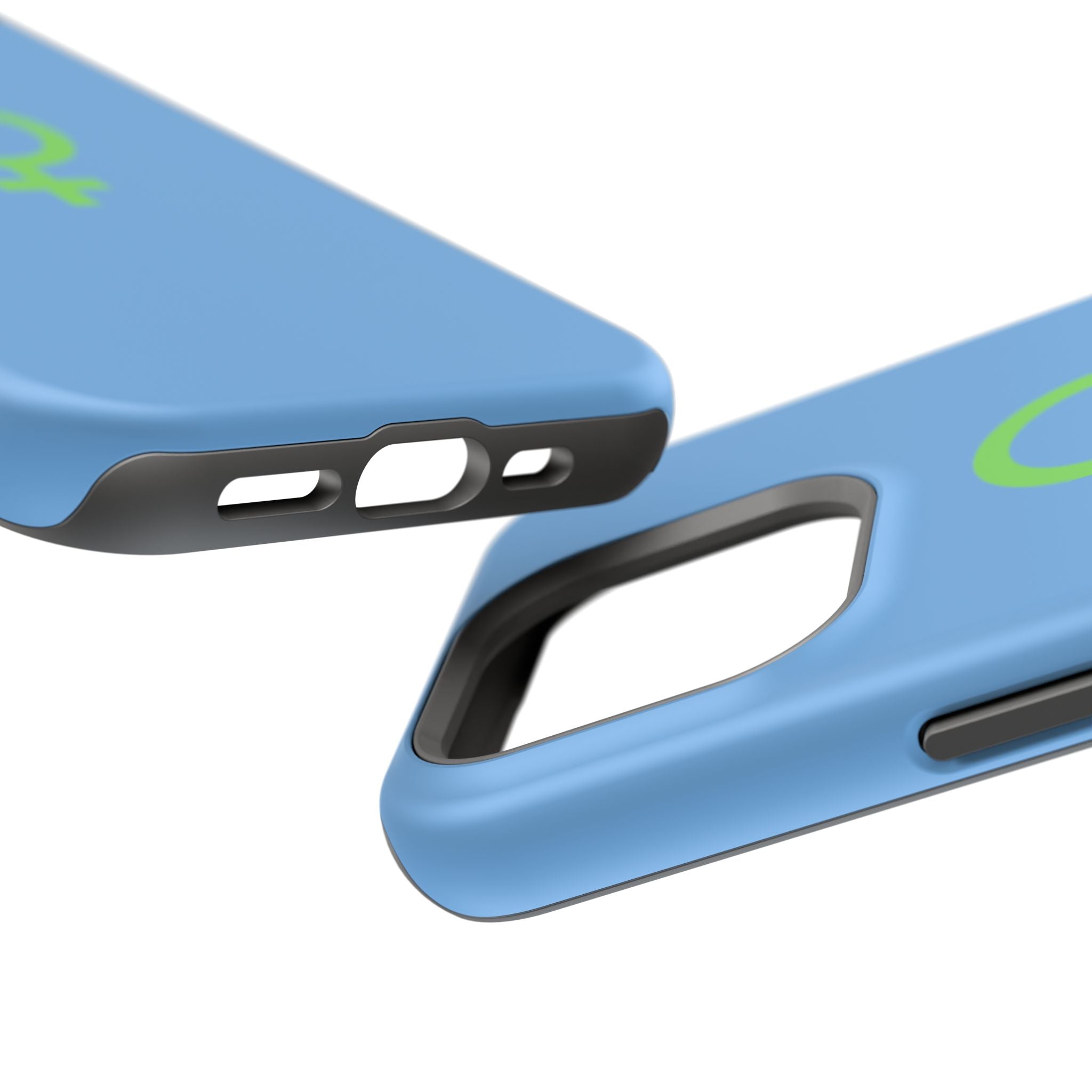 Green Venus Symbol phone case Impact-Resistant Case | Blue silicone protector