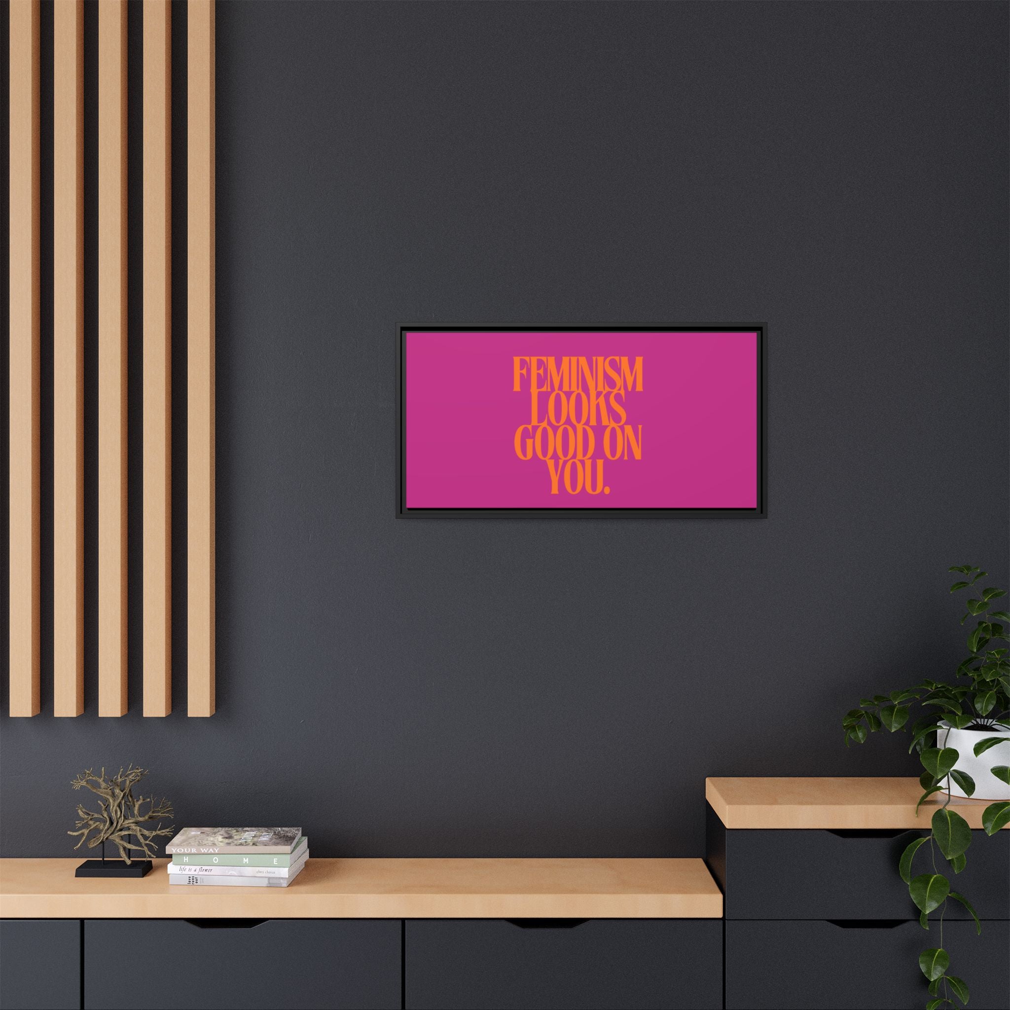 Matte Canvas, Framed (Multi-color)