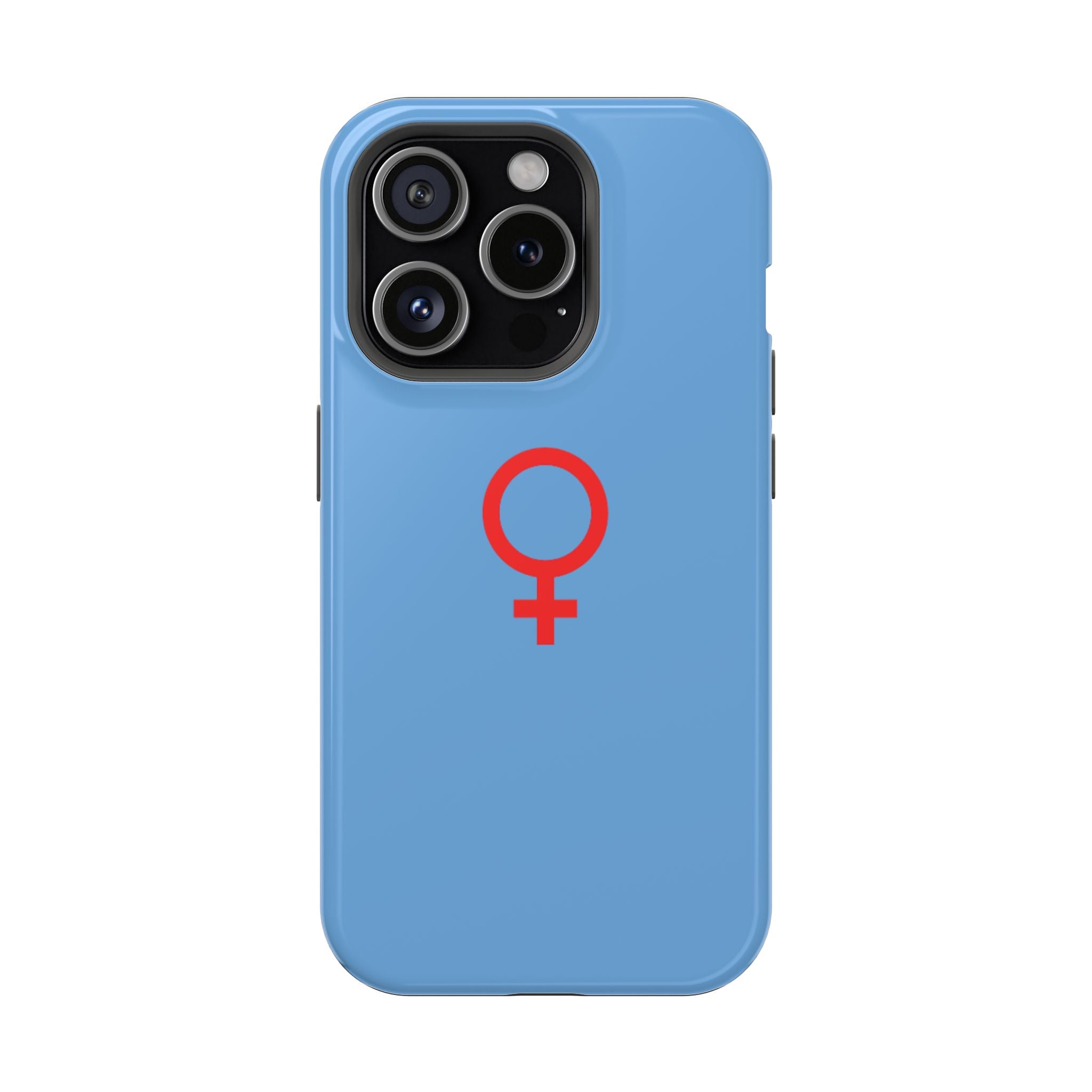 Red Female Symbol Phone Case Impact-Resistant Cases | Blue Feminist Phone Cover