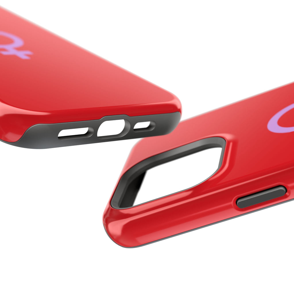 Venus Female Symbol phone case | Impact-Resistant Case, Red