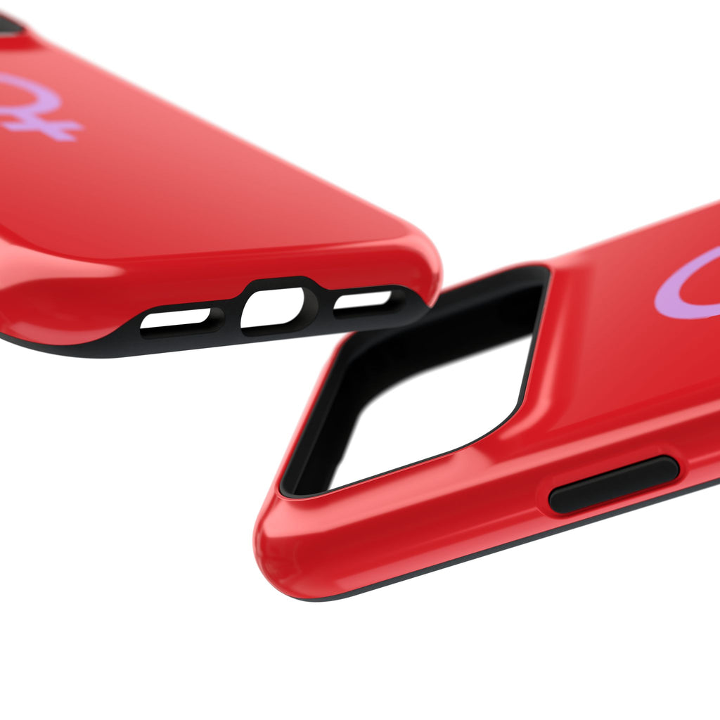 Venus Female Symbol phone case | Impact-Resistant Case, Red