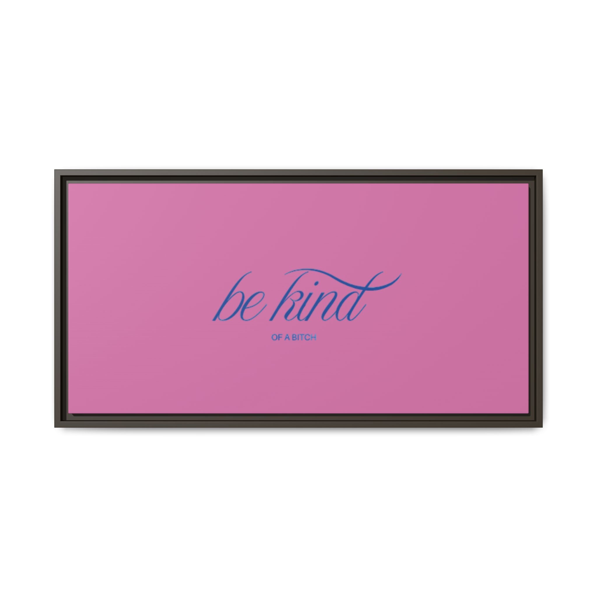 Matte Canvas, Framed (Multi-color)