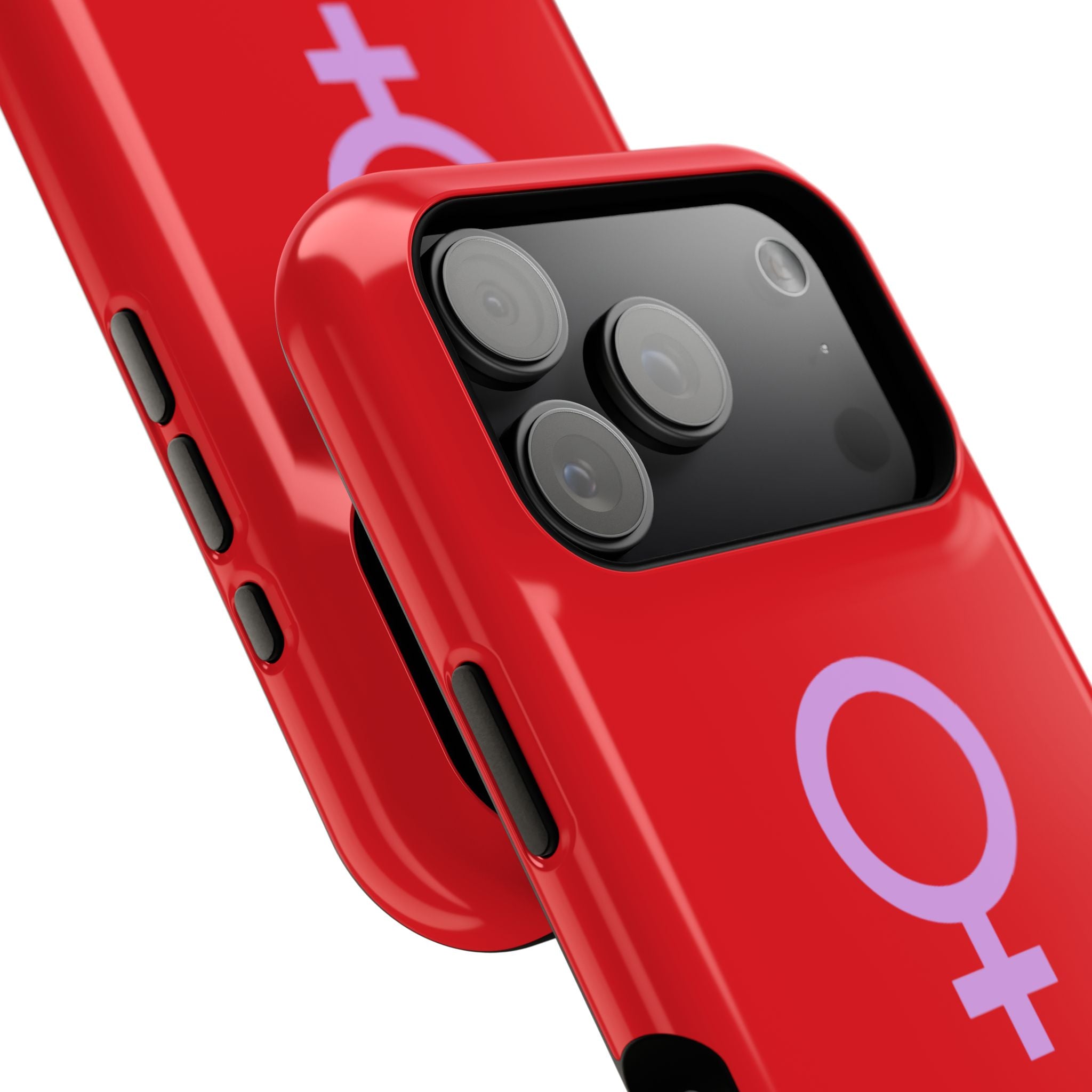 Venus Female Symbol phone case | Impact-Resistant Case, Red