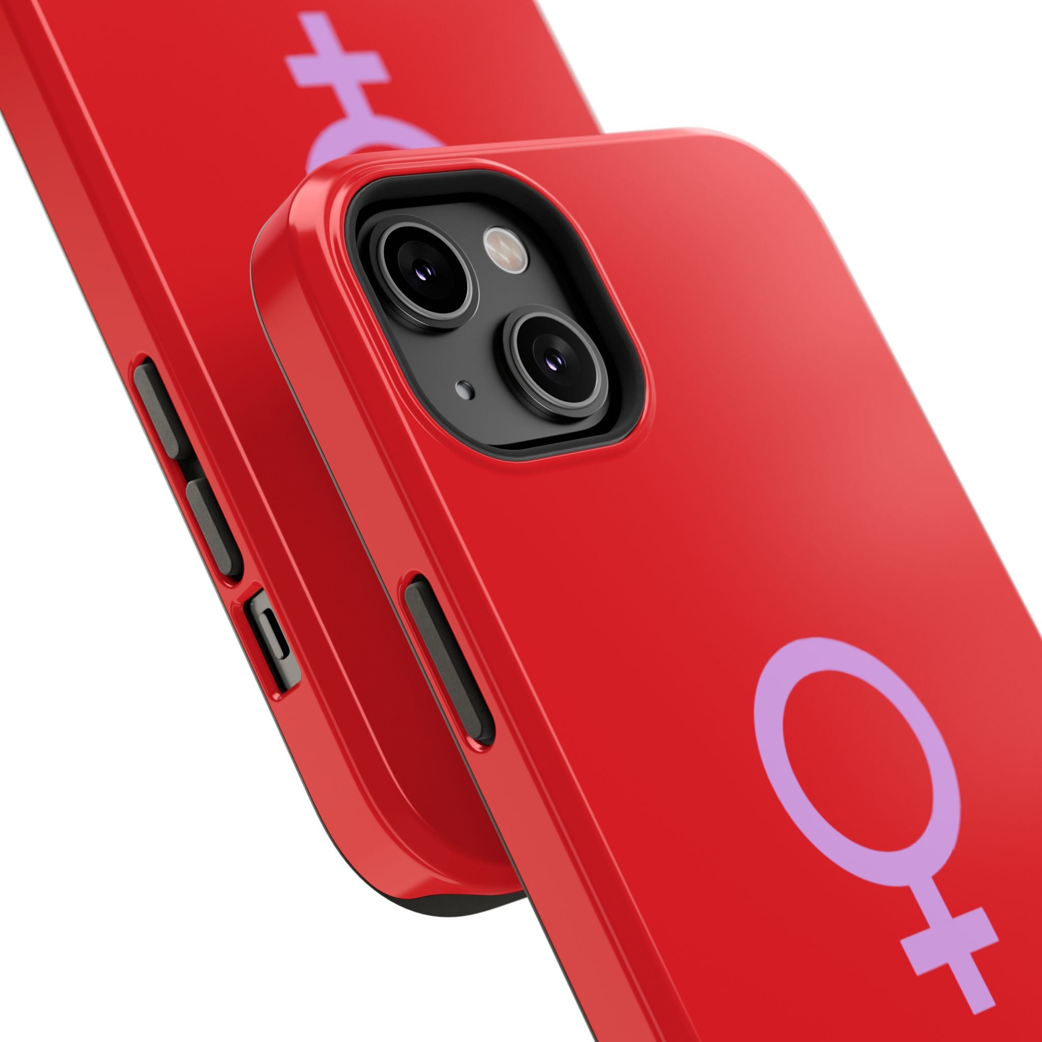 Venus Female Symbol phone case | Impact-Resistant Case, Red