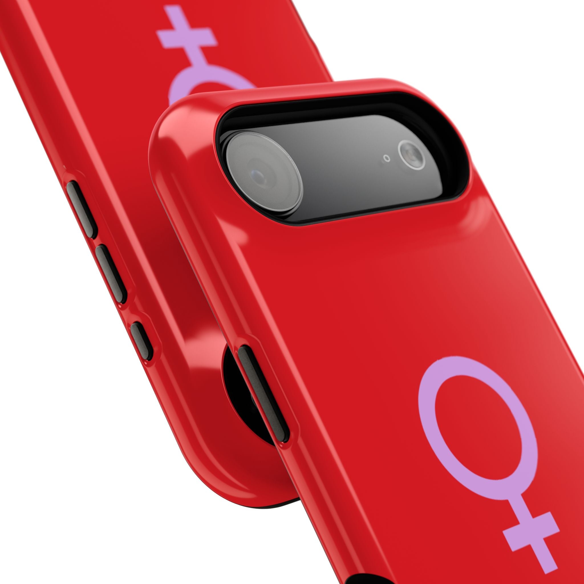 Venus Female Symbol phone case | Impact-Resistant Case, Red