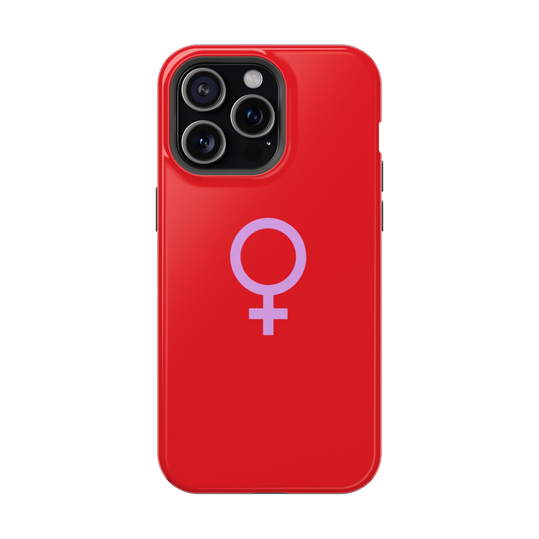 Venus Female Symbol phone case | Impact-Resistant Case, Red