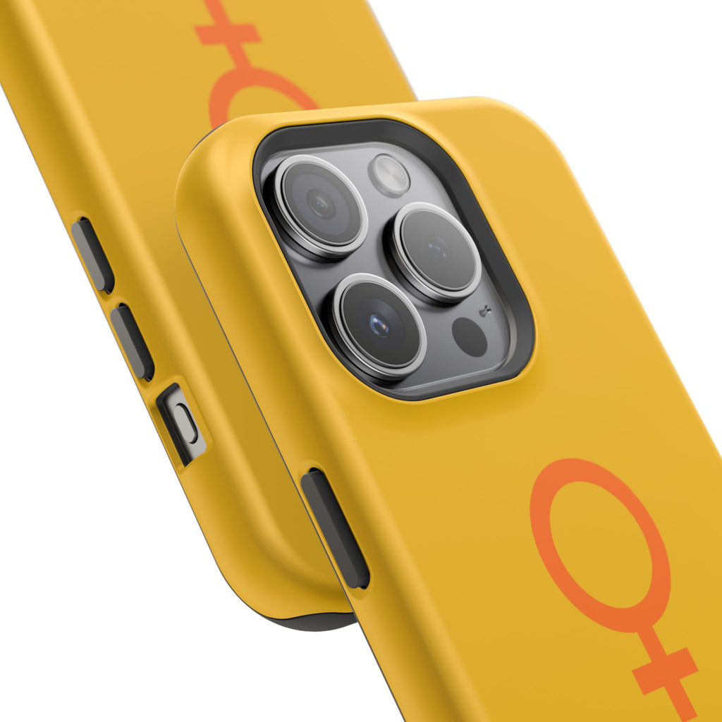 Venus Symbol Phone Case | Impact-Resistant Yellow Women’s Symbol